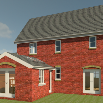 Extension and garage conversion, Chartham