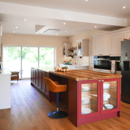 Remodelled open plan kitchen, Ashford